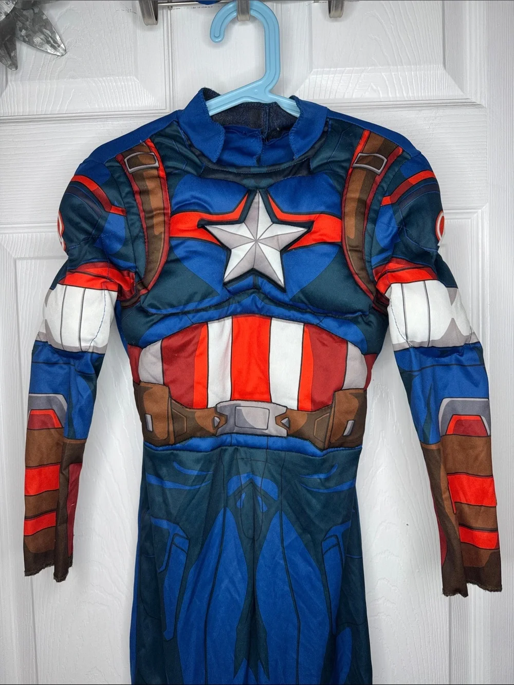 Marvel Captain America Muscle Kids Costume. Sz S.